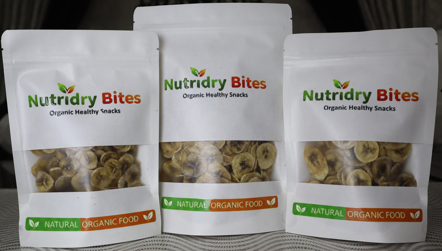 100% Organic Dry Banana Slices